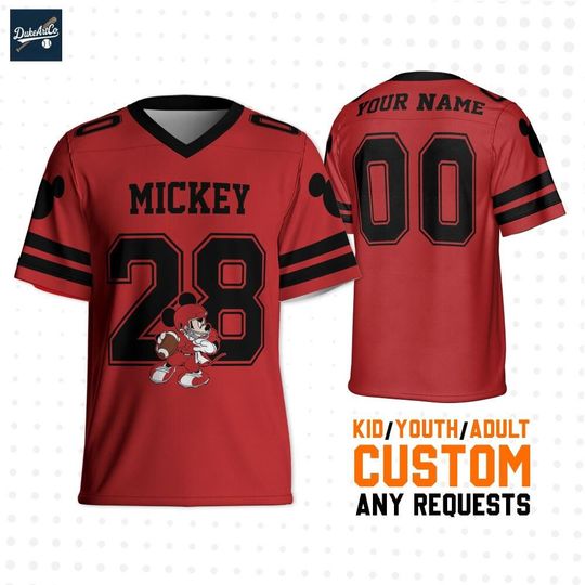 Discover Personalize Disney Mickey Mouse Red, Custom Shirt For Adult Kid, Disneyland Matching Outfit For Fan, Birthday Gift for Kid