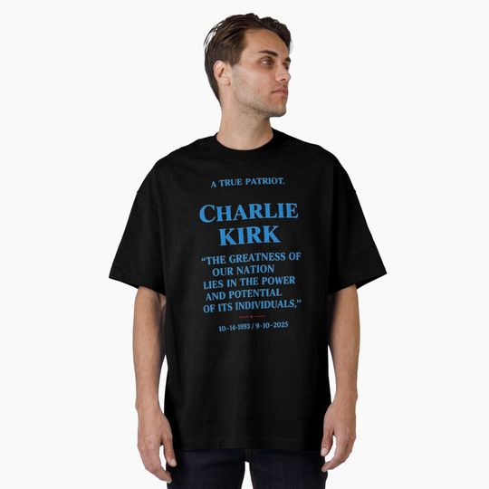 Discover Charlie Kirk Oversized T-Shirt
