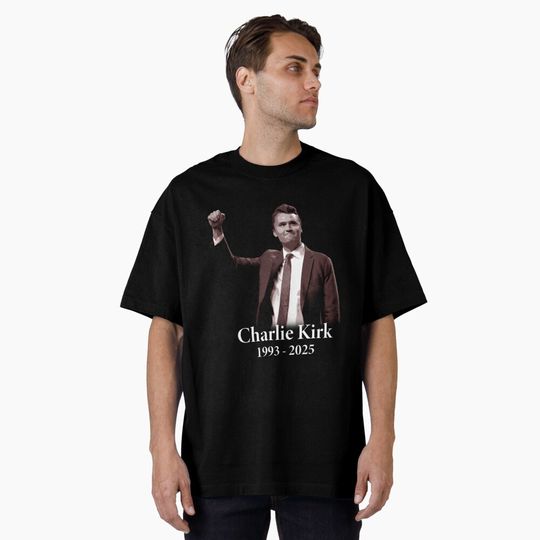 Discover REST IN PEACE Charlie Kirk 1993-2025 Oversized T-Shirt