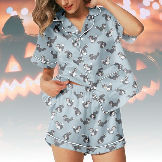 Lucifer Cat Cinde Short Pajamas, Disney Villain Pajamas Shorts, Disneyland Vacation Pajamas, Princess Pajamas For Fan