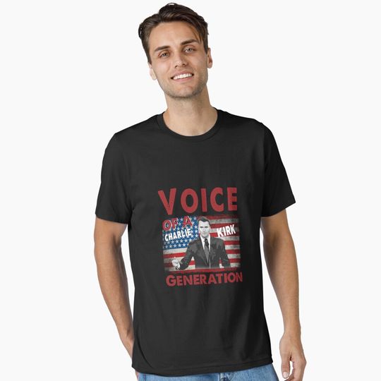 Discover Voice of A Charlie Kirk Generation Activist Essential T-Shirt