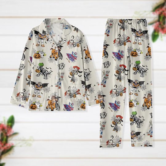 Halloween Toy Story Skeleton Pajamas, Disney Halloween Party Pajamas, Woody Buzz Lightyear Jessie Pj Set, Halloween Gift