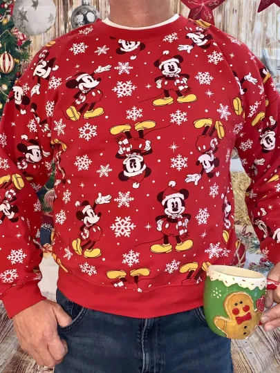 Discover MEN WOMEN UGLY CHRISTMAS SWEATER * MICKEYS WILD PARTY!&nbsp; SHIRT SIZE XS S M