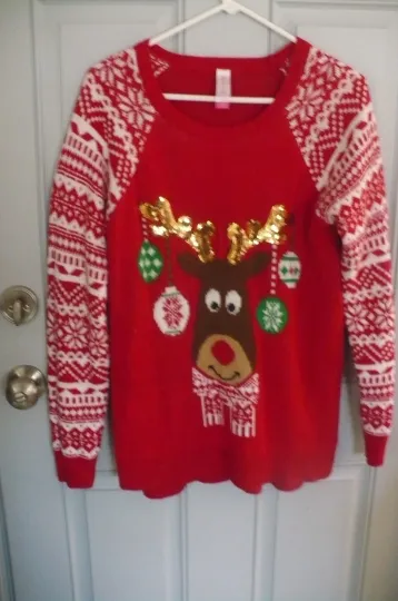 Discover Junior Girls Ugly Christmas Sweater by No Bounderies Sz XL 15 - 17