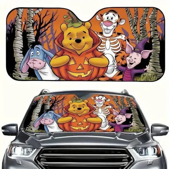 Discover Winnie The Pooh Halloween Costume Trick Or Treat Car Windshield Sun Shade 3D