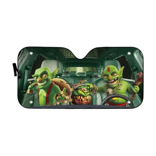 Discover 3D Halloween Goblin Custom Car Auto Sunshade