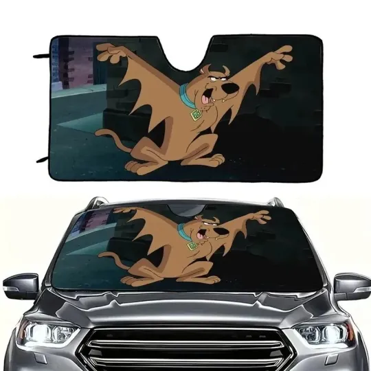 Scooby Doo Halloween Costume Party Spooky Season Car Windshield Sun Shade 3D