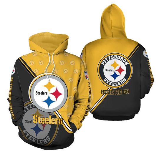 Pittsburgh Team Steelerss 3D Hoodie, Men and Women