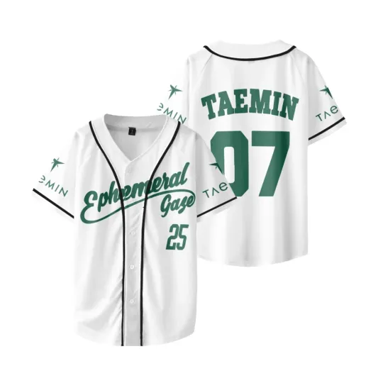 Discover 2025 Taemin Ephemeral Gaze World Tour Short Sleeve T-shirt Baseball Jersey