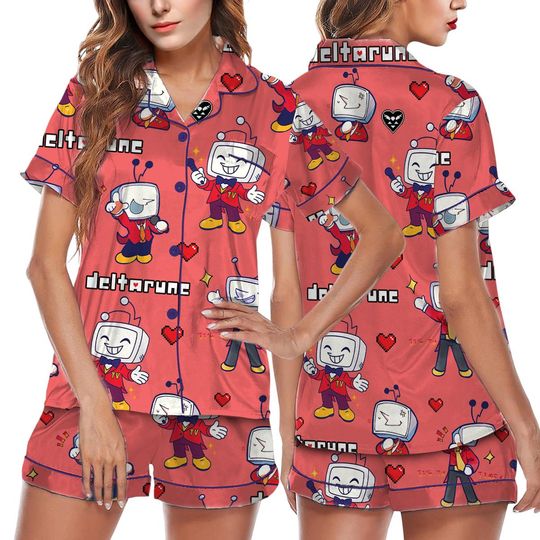 Its TV Time Meme Pajamas, Tenna Deltarune Game Pajamas Set, Funny Tenna Fan Tee, DTG Video Game Shirt, Unisex Gamer Gift Shirt