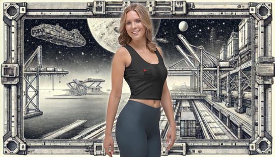 Discover Fennec Shand Inspired All-Over Print Costume Crop Tank Top | Star Wars Character Running Crop Top | Theme Park Bounding, Halloween Shirt