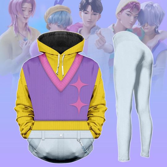 Mystery Kpop Demon Hunters Cosplay Hoodie Leggings, Saja Boys Costume Sweatshirt, Mystery Saja Boys Costume, Anime Kpop Lovers Merch