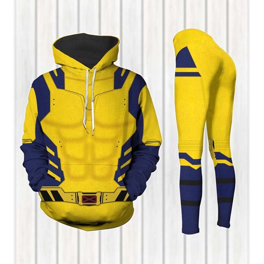 Wolverine 3D Cosplay Hoodies, X-Men Superhero Marvel Women Leggings, Superhero Comic Book Halloween Costume, Disneyland Women Outfits