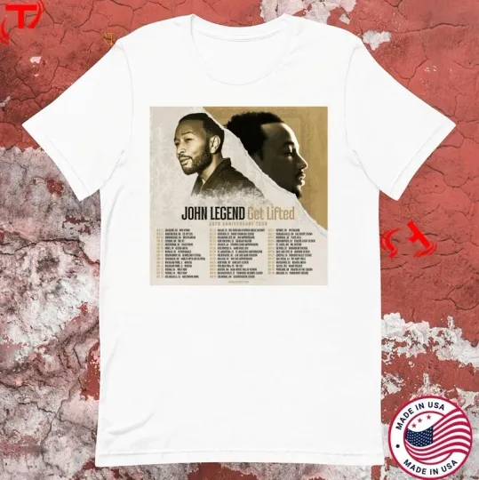 Discover John Legend Get Lifted Album Tour 20th Anniversary T-Shirt 2025