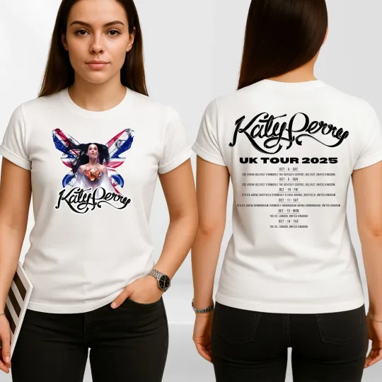 Discover Katy Perry The Lifetimes Tour 2025 Album  Unisex T-Shirt