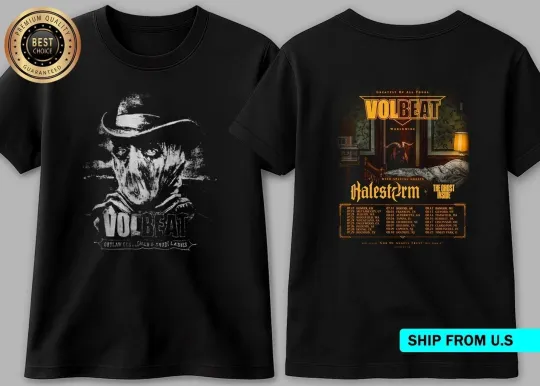 Discover Volbeat Greatest Of All Tour 2025 2-Sided T-Shirt for Fans