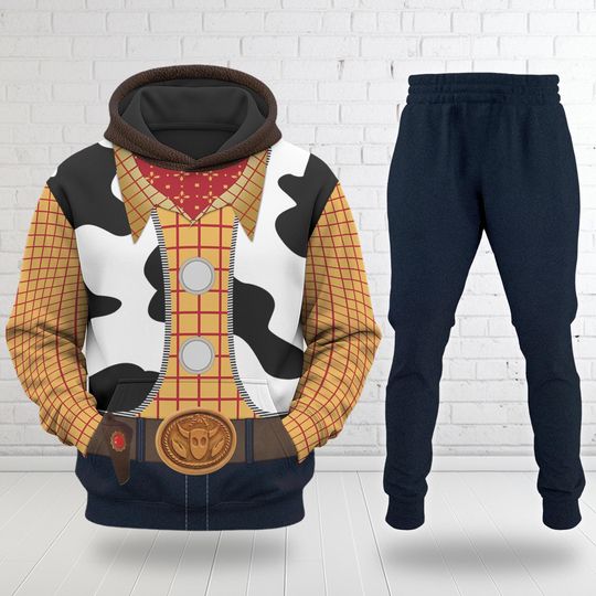 Woody Cowboy 3D Adult T-shirt Hoodie, Toy Story Cosplay Costume Hoodie, Woody Toy Story Halloween Costume Shirt, Cartoon Hoodie