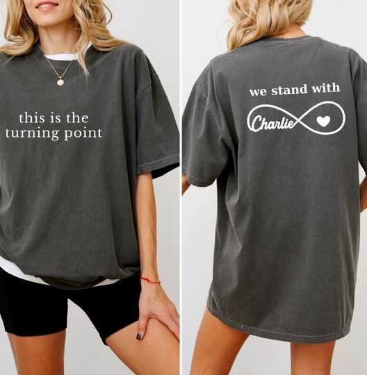 Discover Comfort Colors Charlie Kirk Shirt This Is The Turning Point Quote Shirt