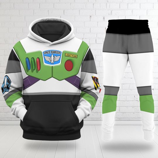 Personalized Buzz Lightyear Halloween Costumes Shirt, Toy Story Cosplay Costume Hoodie Sweatpants, Halloween Costume For Family