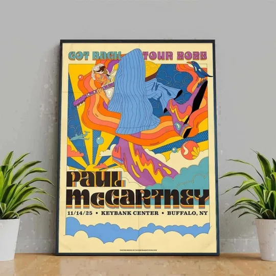 P mccartney Got Back Buffalo NY November 14, 2025 Premium Matte Vertical Poster