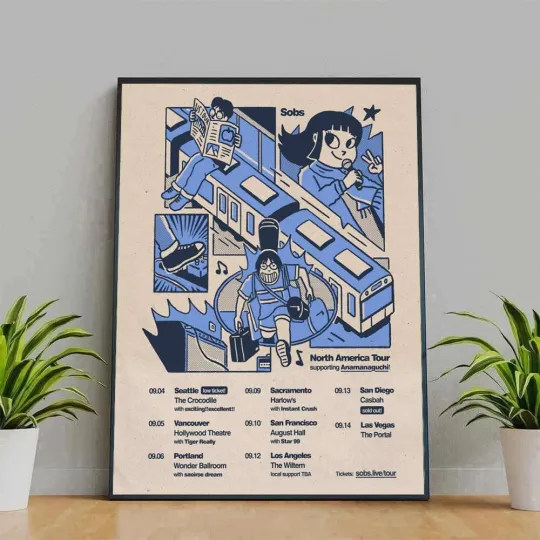 Sobs Band Concert North American Tour 2025 Vertical Poster