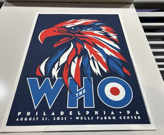 The Who Philadelphia PA 2025 Farewell Concert Tour Poster Number 75 of 310