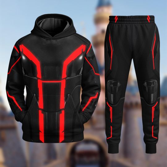 Discover Disney Tron: Ares Halloween Costume 3D Hoodie, Tron Cosplay Costume, Disneyland Trip Tron Ares Halloween Tee, Family Group Matching Shirt