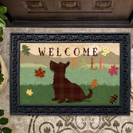 Discover Doormat, Welcome Fall Scottie Doormat