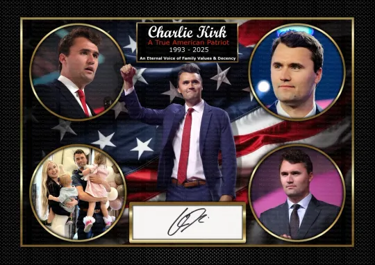 Charlie Kirk American Patriot Premium Matte Vertical Poster