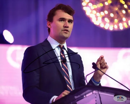 Charlie Kirk Signed Autographed 11x14 Glossy Poster