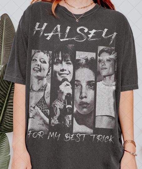 Discover Limited Comfort Colors Halsey T-Shirt, Halsey For My Best Trick Tour 2025 Bootleg Fan Tee T-Shirt, Gift For Women and Man Unisex T-Shirt