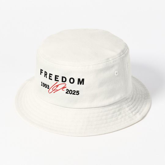 Freedom Red Signature 1993-2025 Charlie Kirk Tribute Bucket Hat
