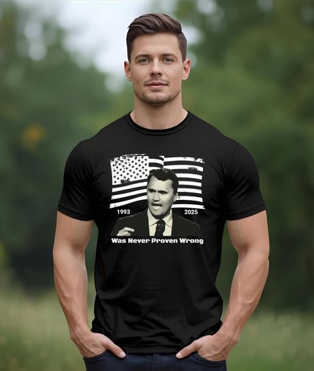 Charlie Kirk Memorial T-Shirt Justice and Freedom Support Tee