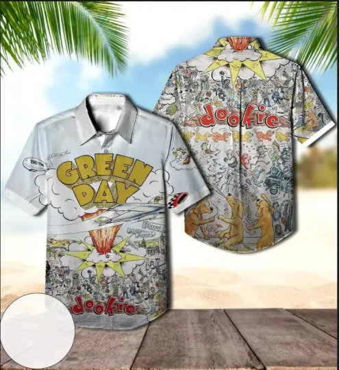 Green Day Dookie Album Cover Hawaiian Shirt