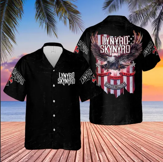 Lynyrd Skynyrd Support Southern Rock Hawaiian Shirt