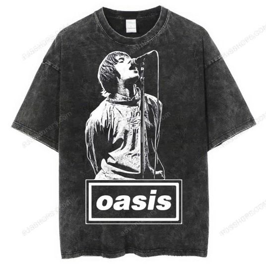 Discover Classic Oasis Shirt Britpop Rock Legends Tour 2025 Tee