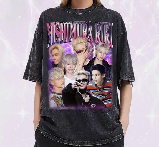 Retro Ni-ki 90s Shirt, Enhypen Fan Tees, Nishimura Riki Vintage Shirt,Walk The Line World Tour 2025,Kpop Merch