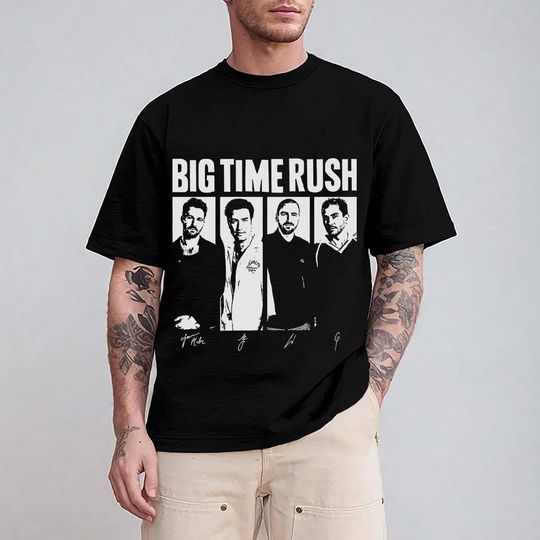 Discover Big Time Rush Tour 2025 Shirt: Vintage Pop Music Tee