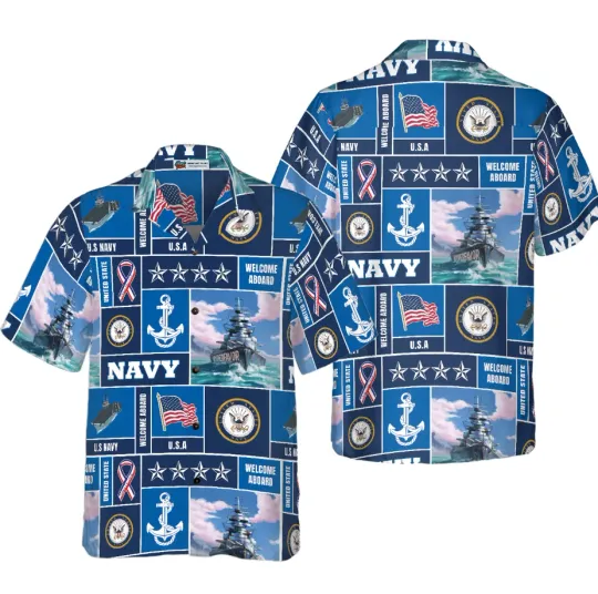 Military Veteran Hawaiian Shirt