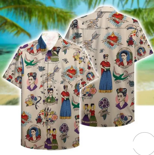 Frida Kahlo Mexican Painter Hawaiian Shirt