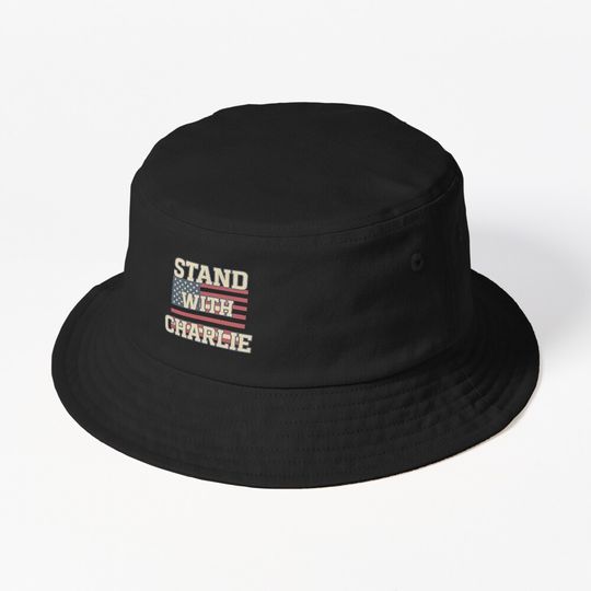 Stand With Charlie Kirk, Free Speech Support Bucket Hat