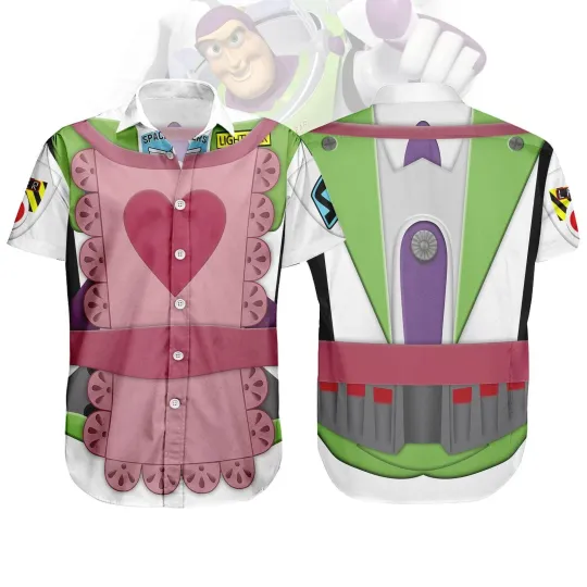 Discover Mrs. Nesbitt Cosplay Costume Hawaiian Shirt Toy Story Buzz Lightyear