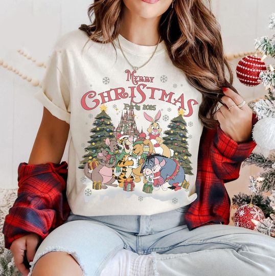 Discover Mickey & Friends Santa Disney Christmas Shirt, Mickey's Very Merry Christmas Party 2025, WDW Disneyland Holiday Family Christmas Shirt