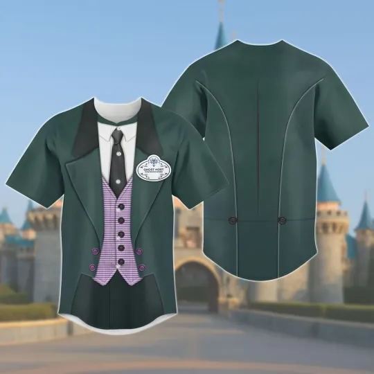 Discover Haunted Mansion Ghost Host Cosplay Baseball Jersey Shirt