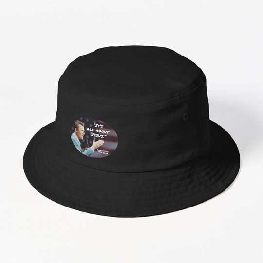 Charlie Kirk American Hero It's All About Jesus Quote Bucket Hat