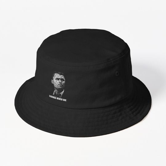 Charlie Kirk Legends Never Die Distressed Tribute Design Bucket Hat