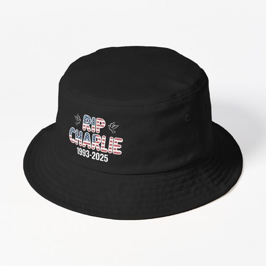 RIP Charlie – 1993-2025 Bucket Hat, Charlie Kirk Memory, Rip Charlie Kirk