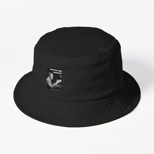 JUSTICE FOR CHARLIE Bucket Hat, Charlie Kirk Memory, Rip Charlie Kirk
