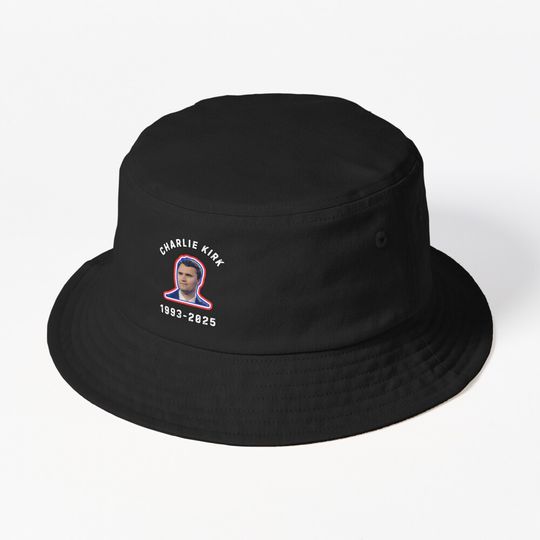 Discover Rip Charlie Kirk Bucket Hat, Charlie Kirk Memory, Rip Charlie Kirk