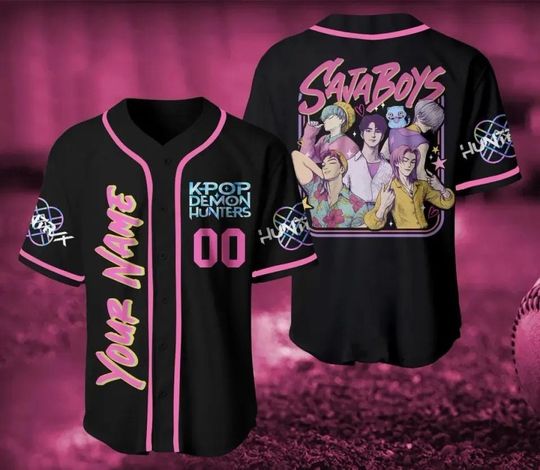 Personalized Kpop Demon Hunter Saja Boys Jersey, Kpop Saja Boys Fan Gift, Demon Hunters Fans Men's